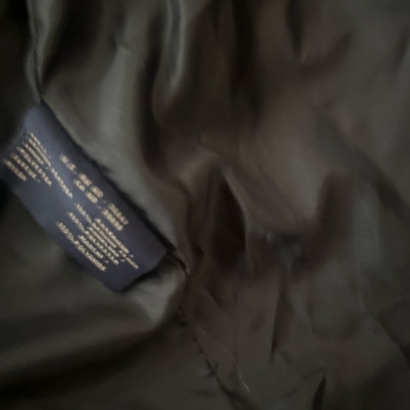 Men’s used size L large Dockers black leather jacket pockets full zip - Picture 5 of 7